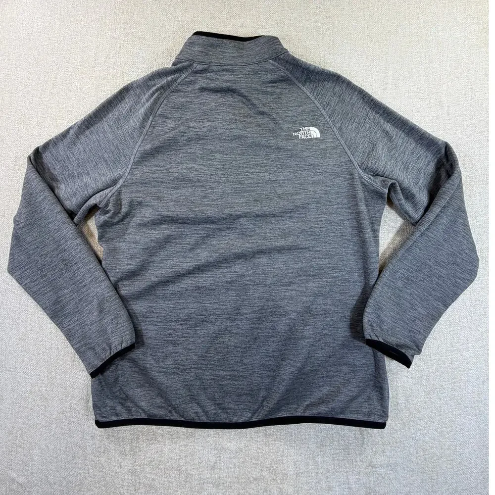 The North Face Men's Large Gray Canyonlands Half Zip Pullover Fleece Hiking Top